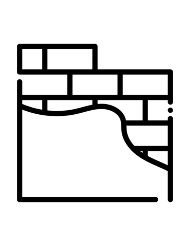 Brick Wall Coloring Page